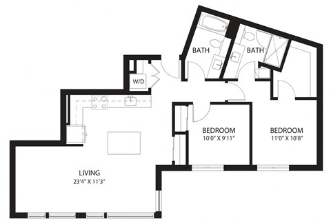 Vela Apartments E2 Floor Plan